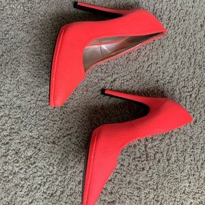 Charlotte Russe pink heels 6.5